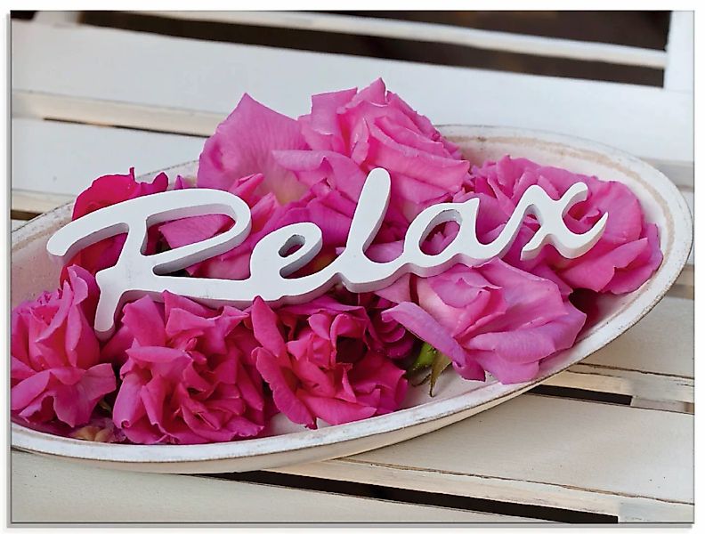 Artland Glasbild "Relax", Sprüche & Texte, (1 St.), in verschiedenen Größen günstig online kaufen