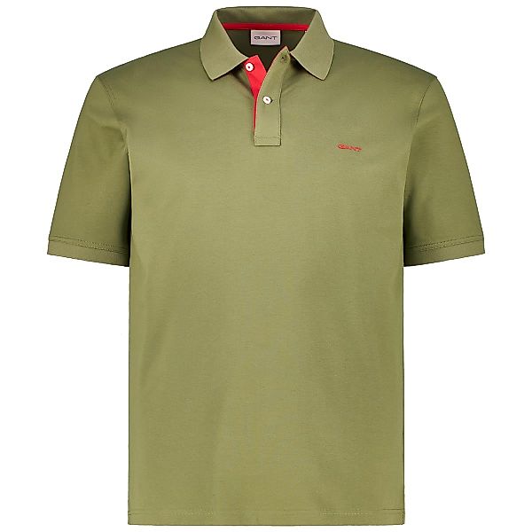 Gant Poloshirt mit Stretch Farbe grün Größe: 5XL günstig online kaufen