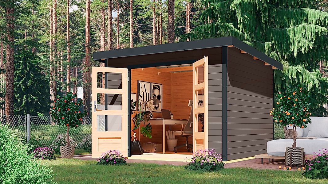 Karibu ""Plutino B"" terragrau-weiß, -staubgrau oder -anthrazit günstig online kaufen