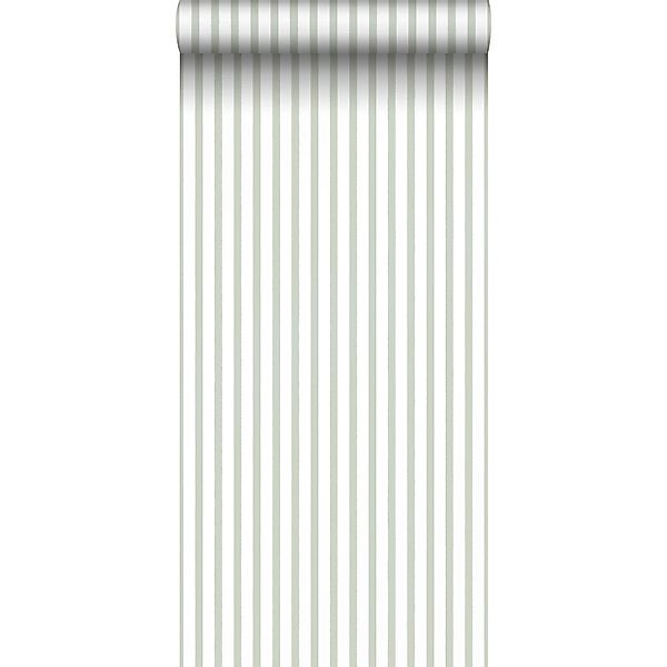 Sanders & Sanders Tapete Streifenmuster Hellgrün 50 x 900 cm günstig online kaufen