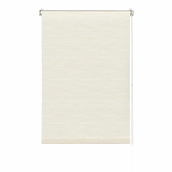 Gardinia EasyFix Rollo Dekor Streifen 120 cm x 150 cm Weiß-Beige günstig online kaufen