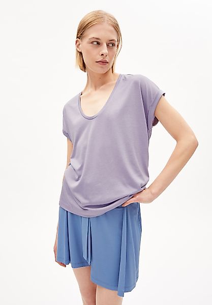 T-Shirt SINJAA in purple noise von ARMEDANGELS günstig online kaufen