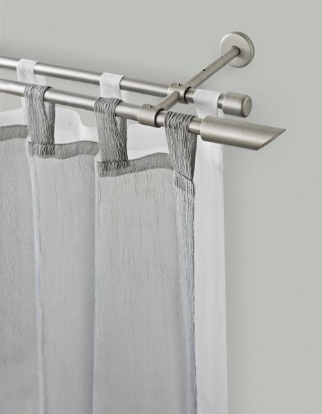 GARESA Gardinenstange "ZYLI" Ø 16 mm 2 läufig-läufig Wunschmaßlänge Vorhang günstig online kaufen