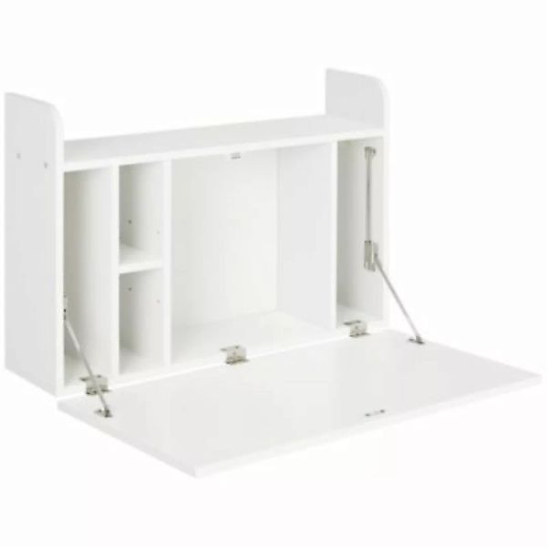 HOMCOM Wandtisch mit Stauraum weiß günstig online kaufen