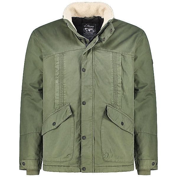 s.Oliver Wattierte Fieldjacket Farbe grün Größe: 5XL günstig online kaufen
