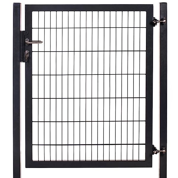 Gartentor Industrietor für Doppelstabzaun 6/5/6 mm Anthrazit 120 cm x 100 c günstig online kaufen