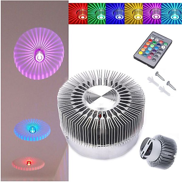 Jibenhome Aufbauleuchte RGB 16 Farben Deckenleuchte günstig online kaufen