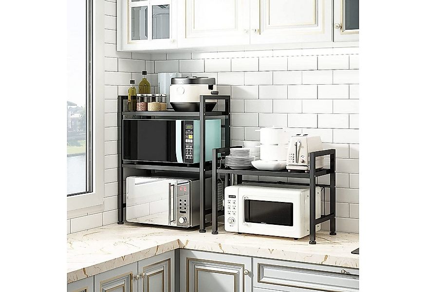 JEOBEST Regalelement Küchenregal Mikrowellenregal 2/3Stufig Erweiterbares M günstig online kaufen