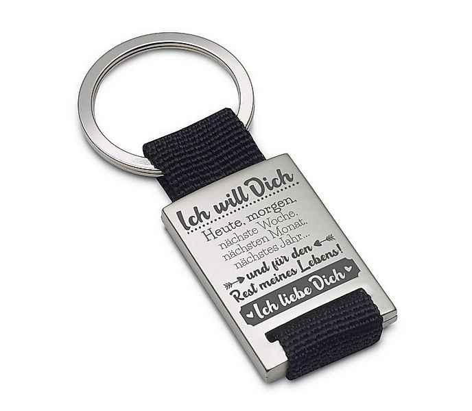 Lieblingsmensch Schlüsselanhänger Ich will Dich... - ein tolles Geschenk &G günstig online kaufen