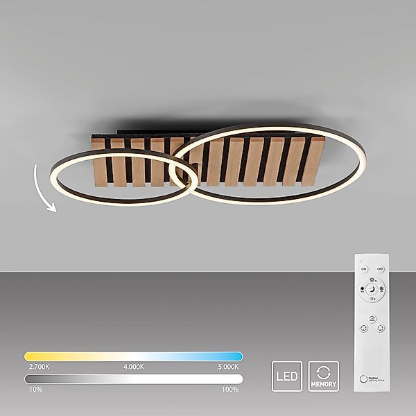my home Deckenleuchte Unnestad Akustikpaneele, CCT günstig online kaufen