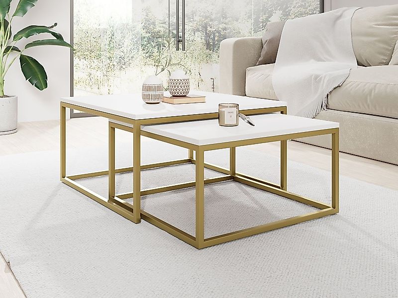 WFL GROUP Couchtisch Vella Gold günstig online kaufen