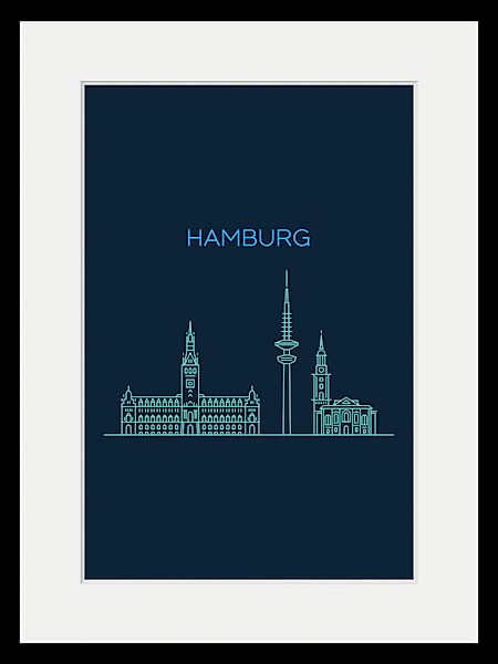 queence Bild »Hamburg Sightseeing«, Städte-Stadt-Deutschland-Kirche-Gebäude günstig online kaufen
