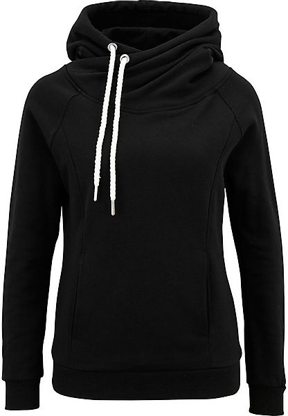 URBAN CLASSICS Sweatshirt Urban Classics Damen Ladies Raglan High Neck Hood günstig online kaufen