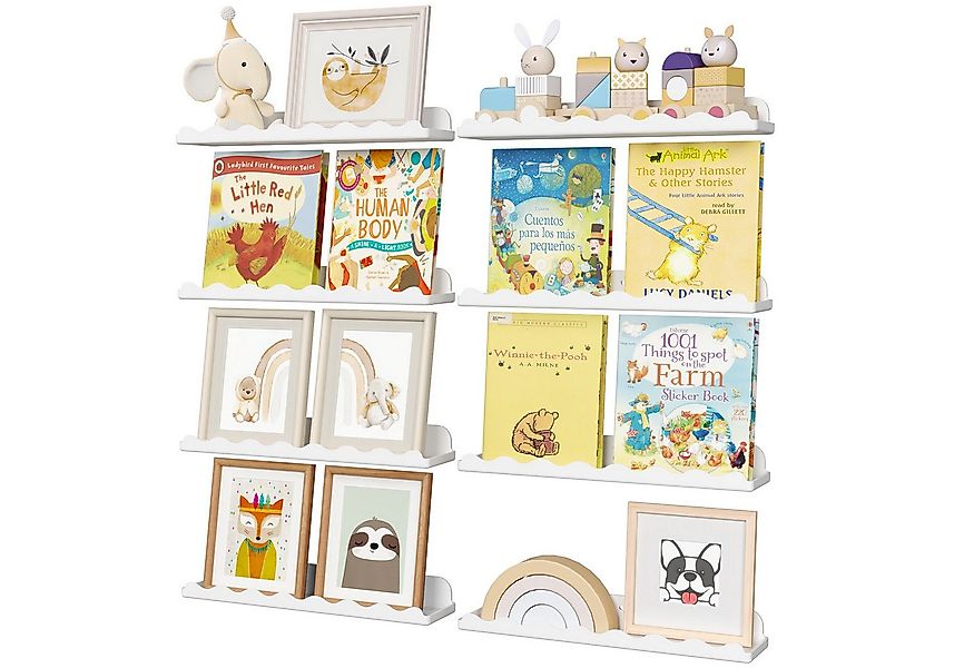 Lifewit Wandregal Kunststoff Kinder Bücherregal, 38 cm Hängeregal für Wandm günstig online kaufen