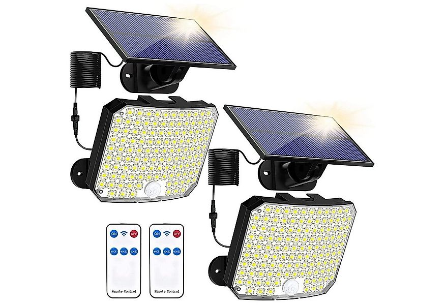 Sunicol LED Solarleuchte für Außen, 118 LED Solarleuchte mit Bewegungsmelde günstig online kaufen