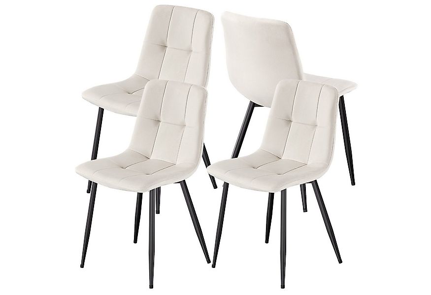 VASAGLE Esszimmerstuhl Sessel mit verstellbaren Füßen, für Wohnzimmer (4 St günstig online kaufen