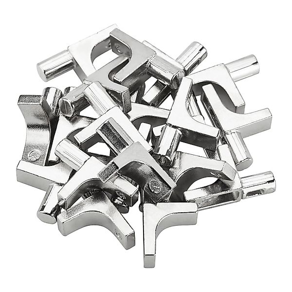 SOTECH 20 x Regalbodenträger K-Line für Ø 5 mm Bohrloch Edelstahloptik günstig online kaufen