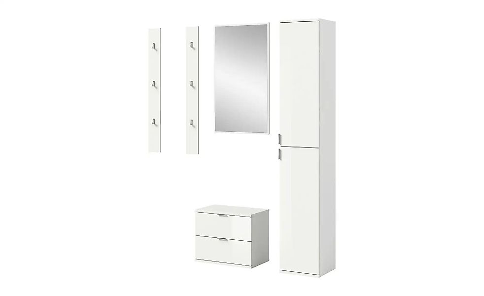 Garderobenkombination   ¦ weiß ¦ Maße (cm): B: 148 H: 191 Garderoben & Klei günstig online kaufen