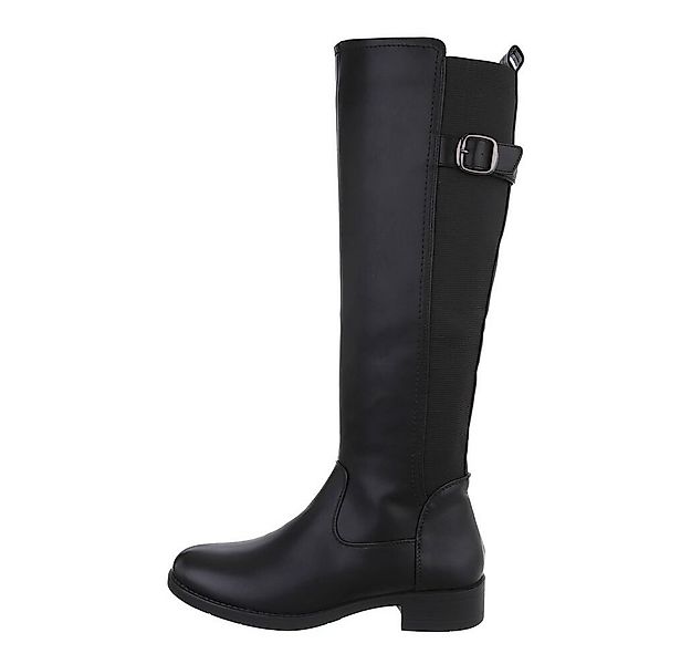 Ital-Design Damen Freizeit Stiefel (85080928) Blockabsatz Flache Stiefel in günstig online kaufen