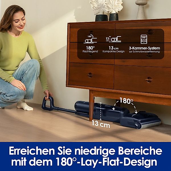 Tineco Nass-Trocken-Sauger »Floor One S7 Stretch, 85° Grad Heißluft-Trocknu günstig online kaufen