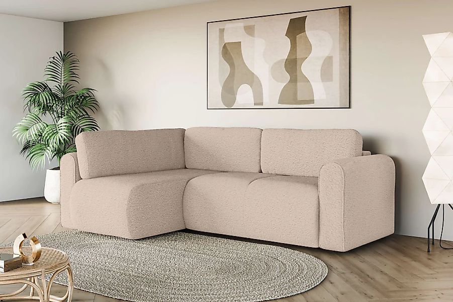 INOSIGN Ecksofa "Zacharia wahlweise Schlafsofa mit Bettkasten, B/T/H 250/16 günstig online kaufen