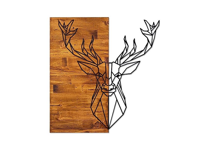 Wallity Wanddekoobjekt 50% WOOD (Thickness: 3 cm) / 50% METAL, 56 x 58 cm L günstig online kaufen
