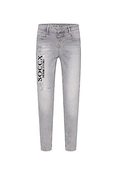 SOCCX Slim-fit-Jeans mit normaler Leibhöhe günstig online kaufen