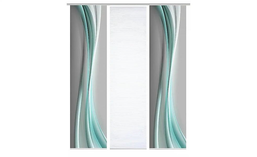 HOME in green Schiebevorhang   ¦ grün ¦ Synthetik ¦ Maße (cm): B: 60 H: 245 günstig online kaufen