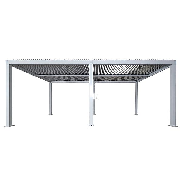 MCW Pergola L46 Weiß 11cm-Alu-Gestell 3x6m günstig online kaufen