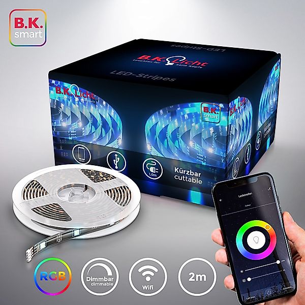B.K.Licht LED-Streifen, Smart Home LED Stripe/Band günstig online kaufen