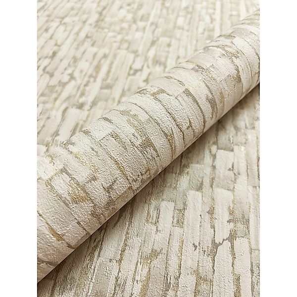 Newroom Vliestapete Kostja Beige Linien Modern FSC® günstig online kaufen