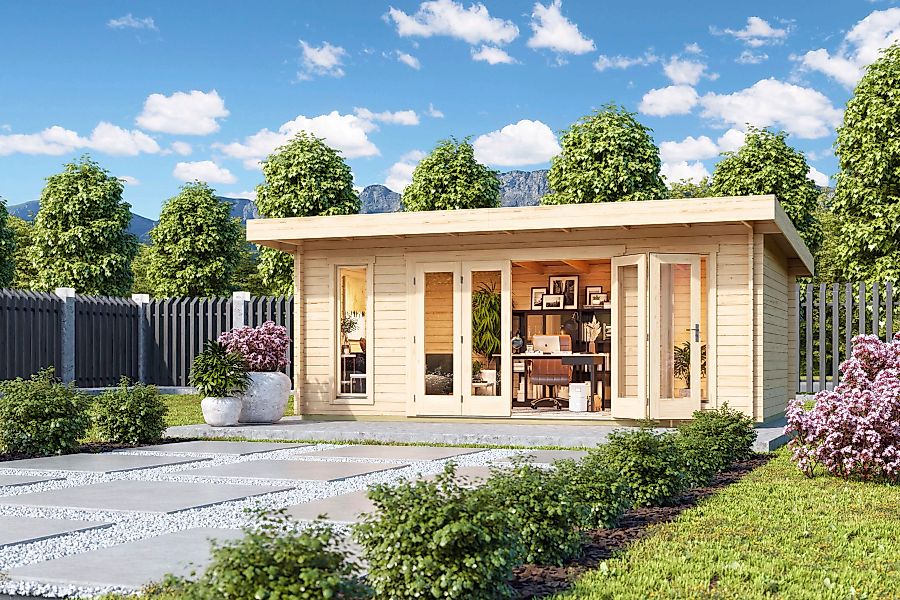 Lasita Maja Gartenhaus Sussex 2 Natur 570 cm x 360 cm günstig online kaufen