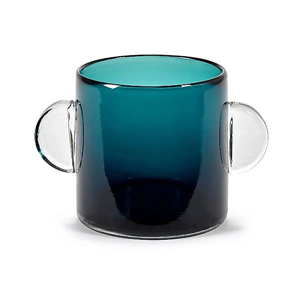 Wind & Fire Vase mit Henkel 13cm Dark blue günstig online kaufen
