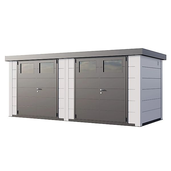 Gerätehaus Duo 2721 mit Weiße Ecken 522 cm x 208 cm Weiß günstig online kaufen