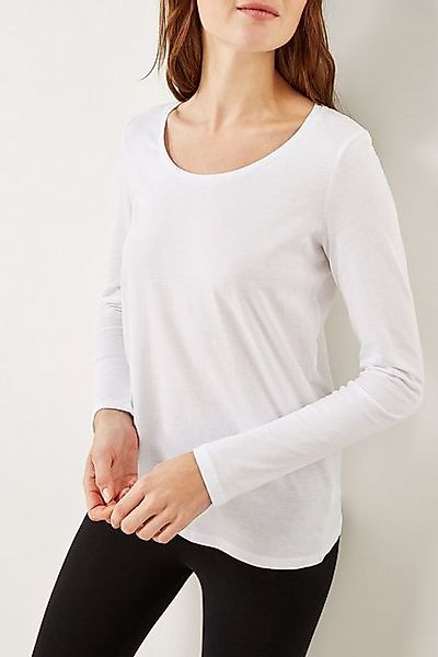 Next Langarmshirt Langarm-Rundhalsoberteil aus 100 % Baumwolle günstig online kaufen