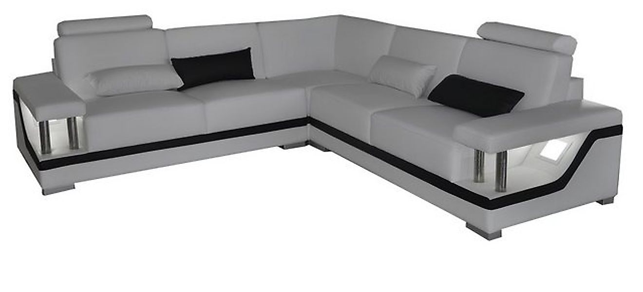 Xlmoebel Ecksofa Modernes Ecksofa aus Leder mit USB-Anschluss, Einrichtungs günstig online kaufen