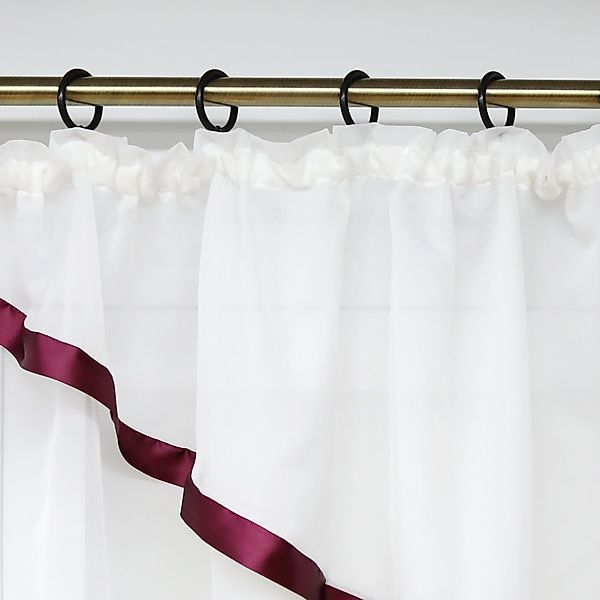 Joyswahl Scheibengardine Claudia, Kräuselband, transparent, Voile günstig online kaufen