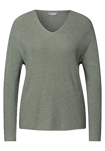 STREET ONE Rundhalspullover Glitzernder Pullover günstig online kaufen