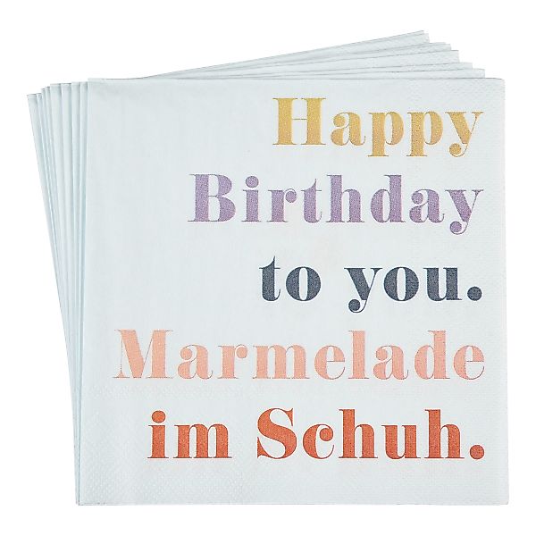 FSC MIX Serviette HAPPY BDAY 20 St, bunt günstig online kaufen