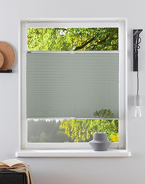 my home Plissee "DAHRA - in Crush-Optik" Lichtschutz ohne Bohren verspannt günstig online kaufen