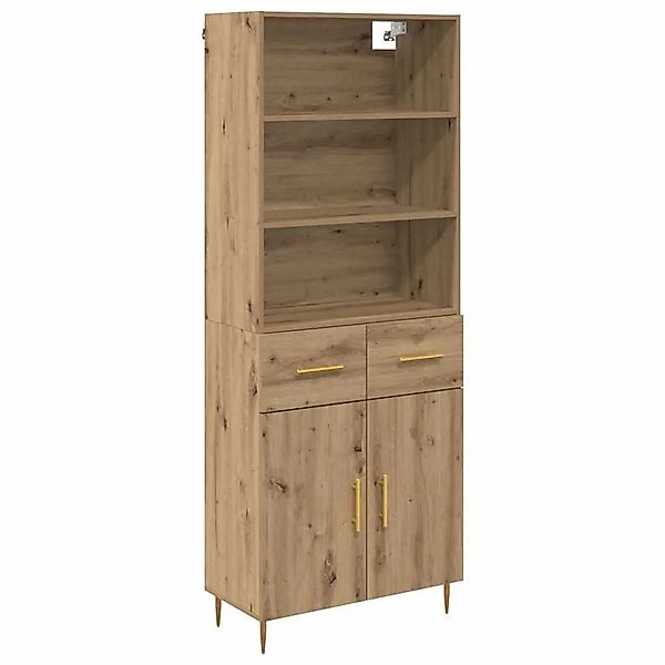 vidaXL Highboard Artisan-Eiche 69,5 x 34 x 180 cm Holzwerkstoff 3415873 günstig online kaufen