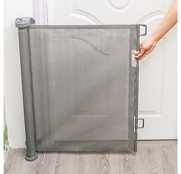 JEOBEST Treppenschutzgitter Türschutzgitter Ausziehbar 0-180CM Treppenschut günstig online kaufen