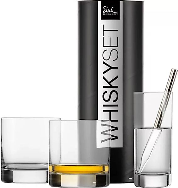 Eisch Whiskyglas »GENTLEMAN«, (Set, 4 tlg., 1 Whisky-Pipette, 2 Whisky-Tumb günstig online kaufen