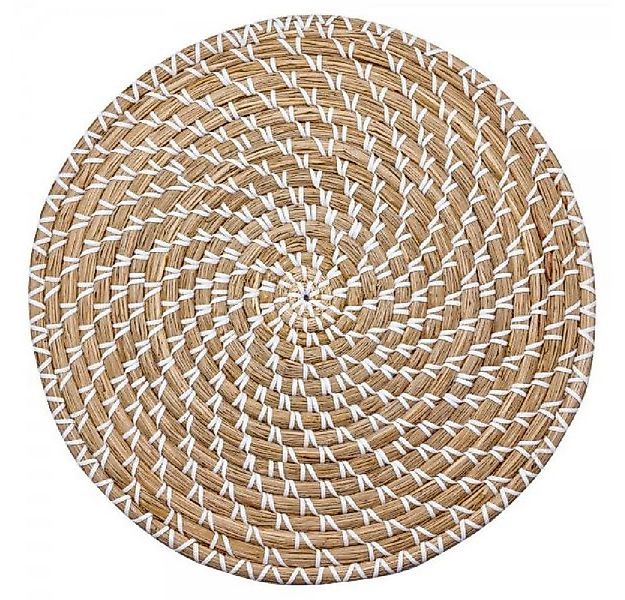 Greengate Tischdecke Tischset Rund Seegras Natur (38cm) günstig online kaufen