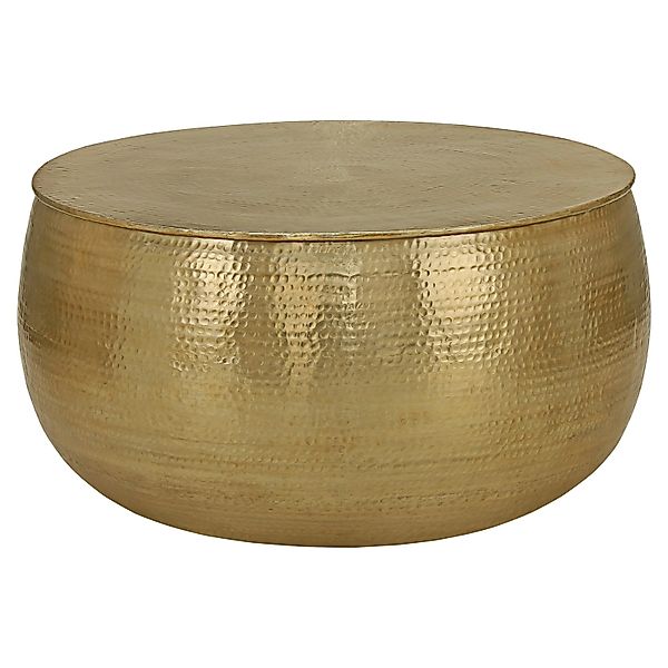 WOMO-DESIGN Couchtisch Wohnzimmertisch Ø90x45 cm in Hammerschlag Optik Sofa günstig online kaufen