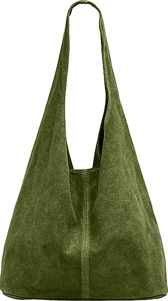 Caspar Schultertasche große Damen Wildleder Tasche günstig online kaufen