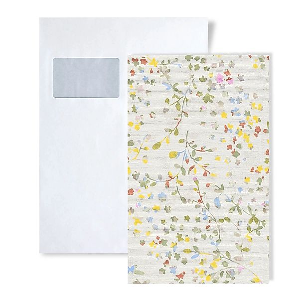 PROFHOME 1 MUSTERSTÜCK S-397471-GU DIN A4 MUSTER der Floralen Tapete günstig online kaufen