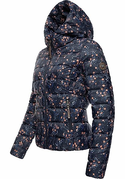 Ragwear Steppjacke "Tiasa" mit Kapuze Geblümte Winterjacke mit Kapuze günstig online kaufen