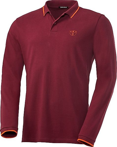 Chiemsee Langarm-Poloshirt aus formstabilem Baumwoll-Piqué günstig online kaufen