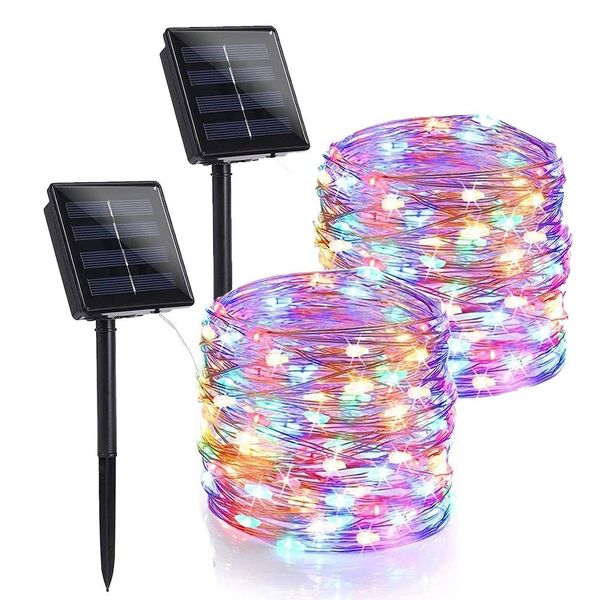 zggzerg LED-Lichterkette 2 Stück Solar Lichterkette günstig online kaufen